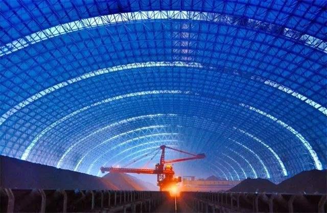 永州亿优钢构工程师为您解析原料场封闭技术的特点和类型